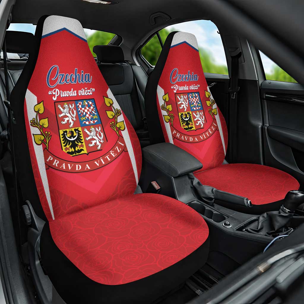 Czech Republic Restoration Day Car Seat Cover Czechia Pravda Vitezi - Wonder Print Shop