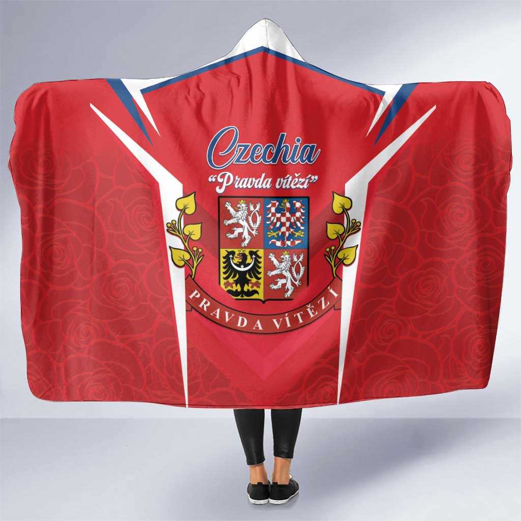 Czech Republic Restoration Day Hooded Blanket Czechia Pravda Vitezi