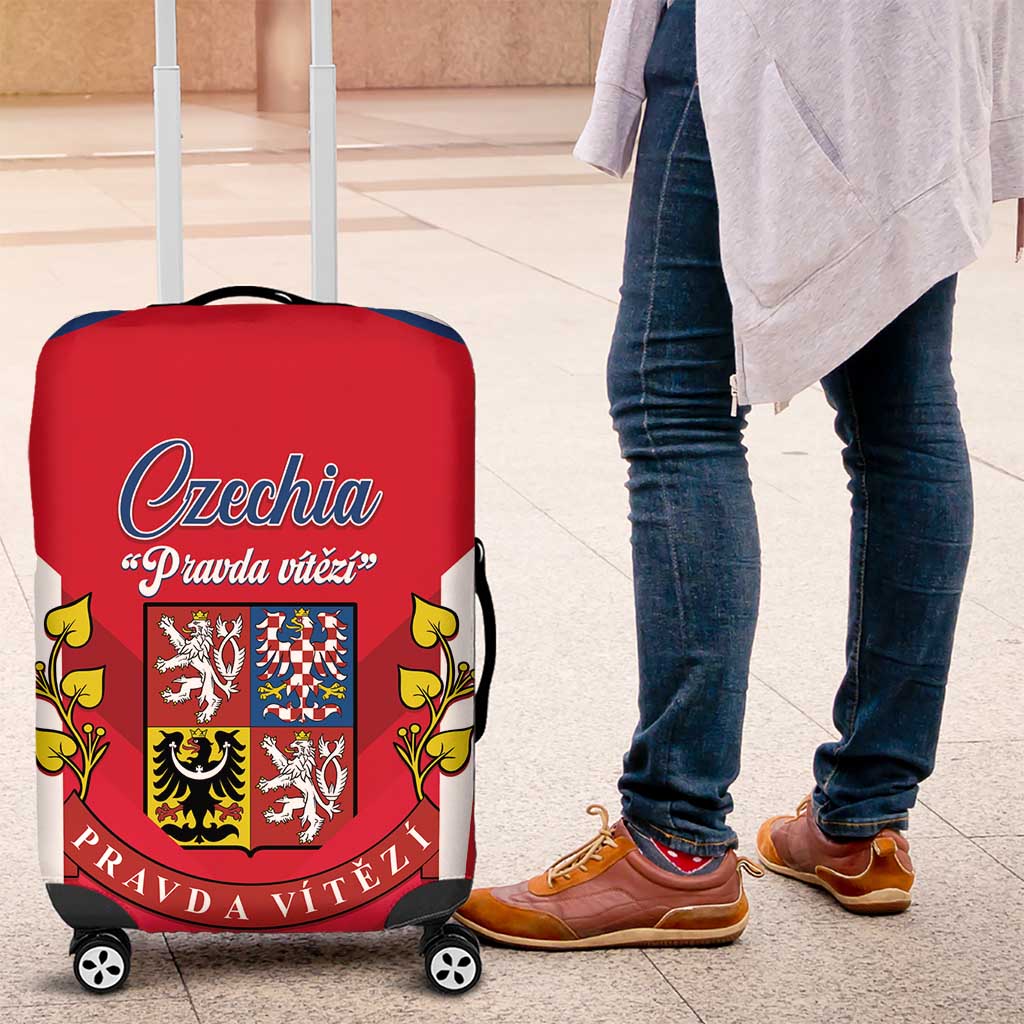 Czech Republic Restoration Day Luggage Cover Czechia Pravda Vitezi