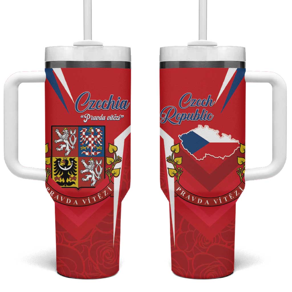 Czech Republic Restoration Day Tumbler With Handle Czechia Pravda Vitezi - Wonder Print Shop