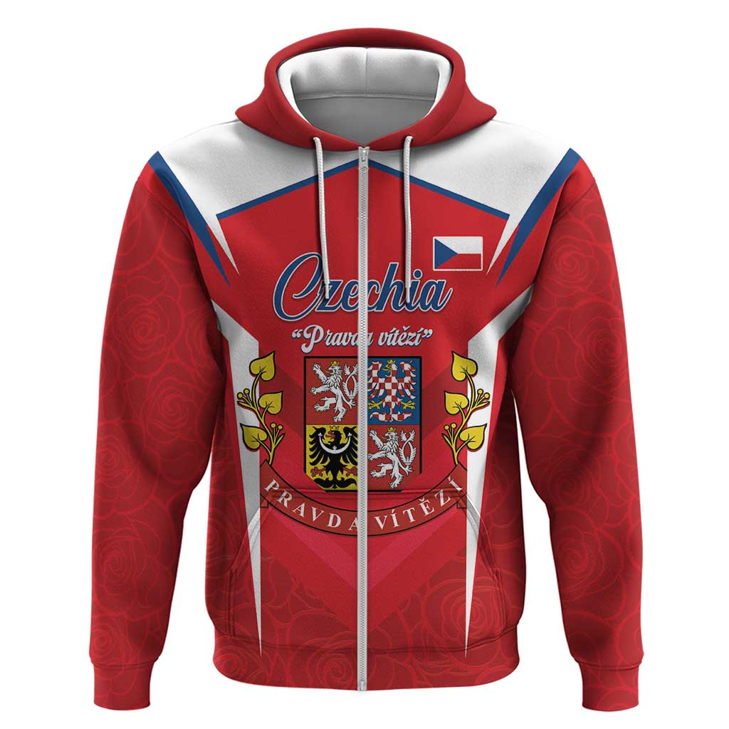 Czech Republic Restoration Day Zip Hoodie Czechia Pravda Vitezi - Wonder Print Shop