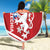 Custom Czech Republic Football Beach Blanket Go Czechia - Sporty Style - Wonder Print Shop