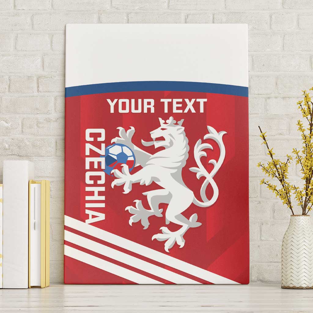 Custom Czech Republic Football Canvas Wall Art Go Czechia - Sporty Style - Wonder Print Shop