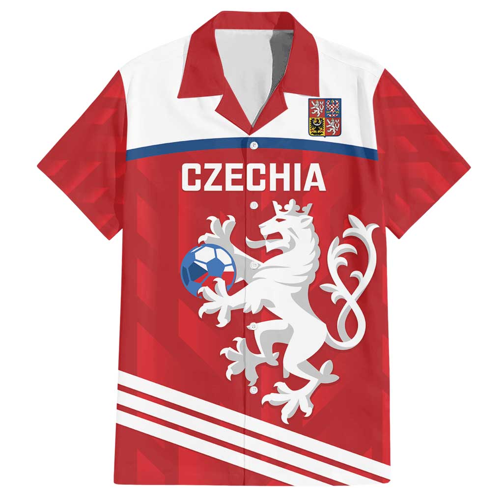 Custom Czech Republic Football Hawaiian Shirt Go Czechia - Sporty Style - Wonder Print Shop