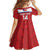 Custom Czech Republic Football Kid Short Sleeve Dress Go Czechia - Sporty Style - Wonder Print Shop