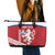 Custom Czech Republic Football Leather Tote Bag Go Czechia - Sporty Style - Wonder Print Shop