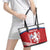 Custom Czech Republic Football Leather Tote Bag Go Czechia - Sporty Style - Wonder Print Shop