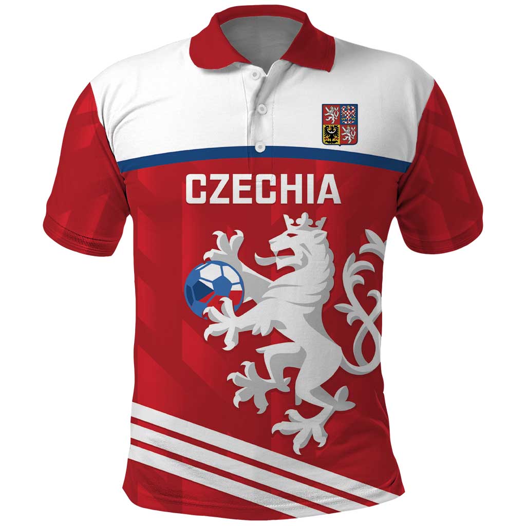 Custom Czech Republic Football Polo Shirt Go Czechia - Sporty Style