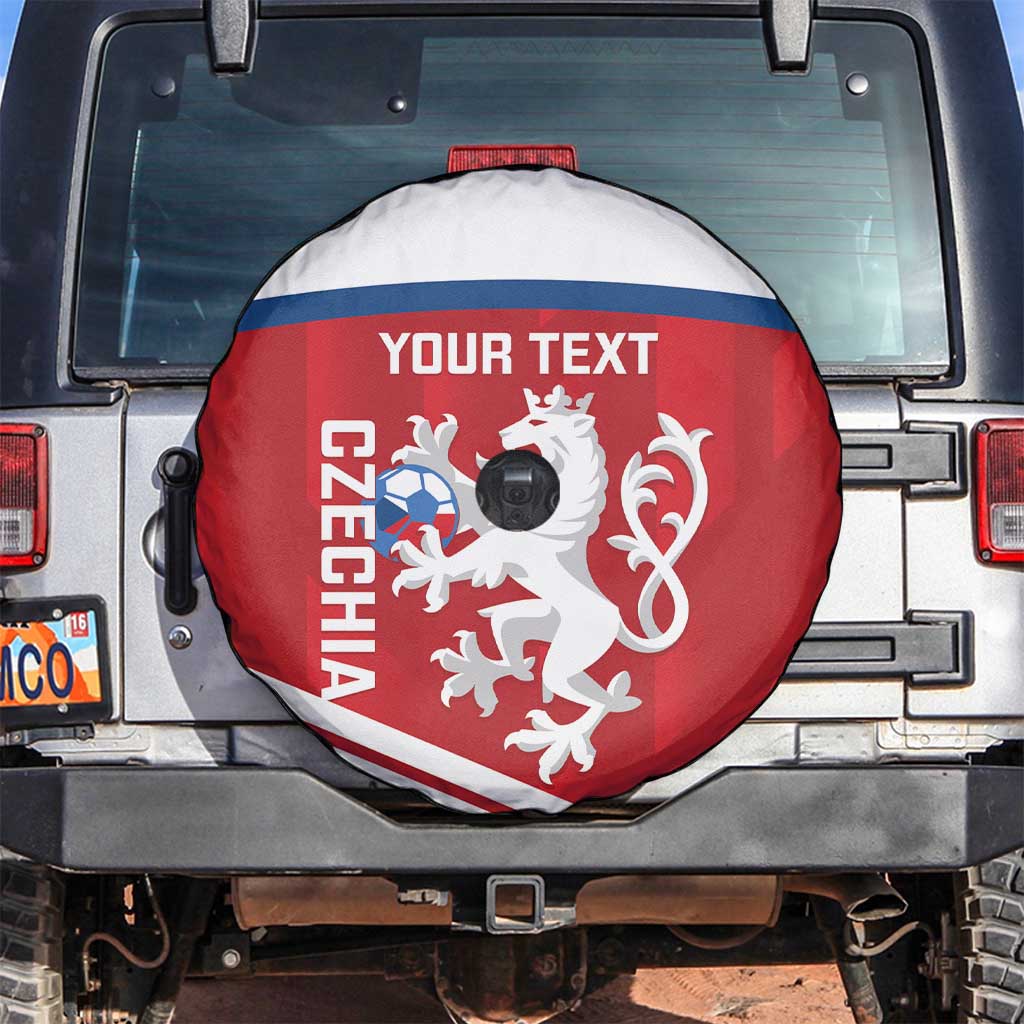 Custom Czech Republic Football Spare Tire Cover Go Czechia - Sporty Style - Wonder Print Shop