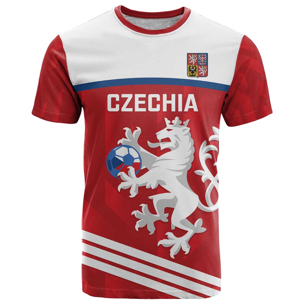 Custom Czech Republic Football T Shirt Go Czechia - Sporty Style - Wonder Print Shop