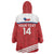 Custom Czech Republic Football Wearable Blanket Hoodie Go Czechia - Sporty Style