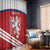 Custom Czech Republic Football Window Curtain Go Czechia - Sporty Style - Wonder Print Shop