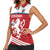 Custom Czech Republic Football Women Sleeveless Polo Shirt Go Czechia - Sporty Style - Wonder Print Shop