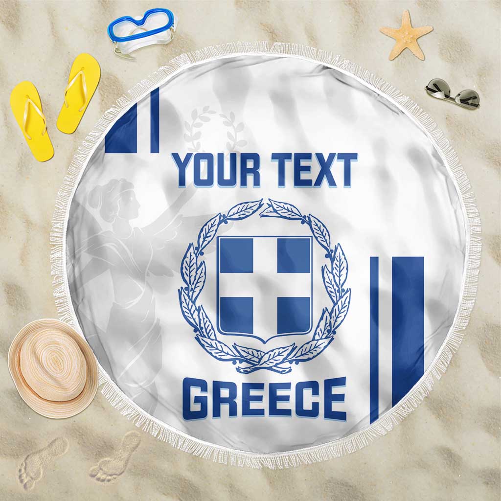 Custom Greece Football Beach Blanket Go Ethniki - Sporty Style - Wonder Print Shop