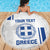 Custom Greece Football Beach Blanket Go Ethniki - Sporty Style - Wonder Print Shop