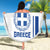 Custom Greece Football Beach Blanket Go Ethniki - Sporty Style - Wonder Print Shop