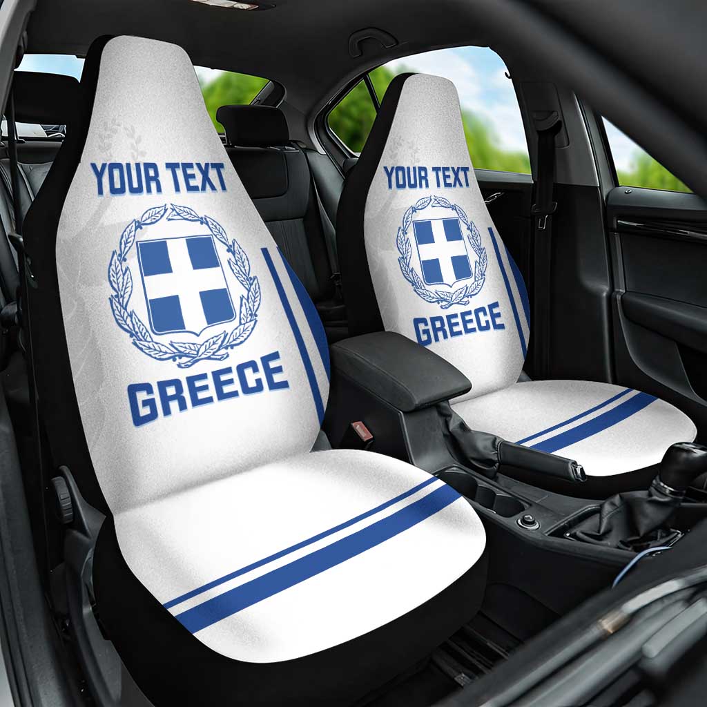 Custom Greece Football Car Seat Cover Go Ethniki - Sporty Style - Wonder Print Shop