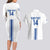 Custom Greece Football Couples Matching Long Sleeve Bodycon Dress and Hawaiian Shirt Go Ethniki - Sporty Style - Wonder Print Shop