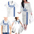 Custom Greece Football Family Matching Off The Shoulder Long Sleeve Dress and Hawaiian Shirt Go Ethniki - Sporty Style - Wonder Print Shop