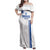 Custom Greece Football Family Matching Off Shoulder Maxi Dress and Hawaiian Shirt Go Ethniki - Sporty Style - Wonder Print Shop