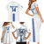 Custom Greece Football Family Matching Short Sleeve Bodycon Dress and Hawaiian Shirt Go Ethniki - Sporty Style - Wonder Print Shop