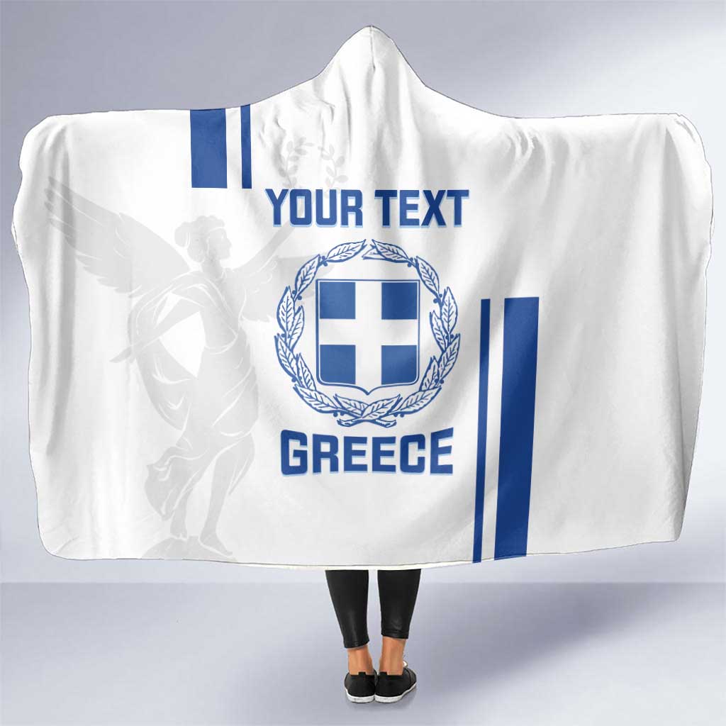 Custom Greece Football Hooded Blanket Go Ethniki - Sporty Style