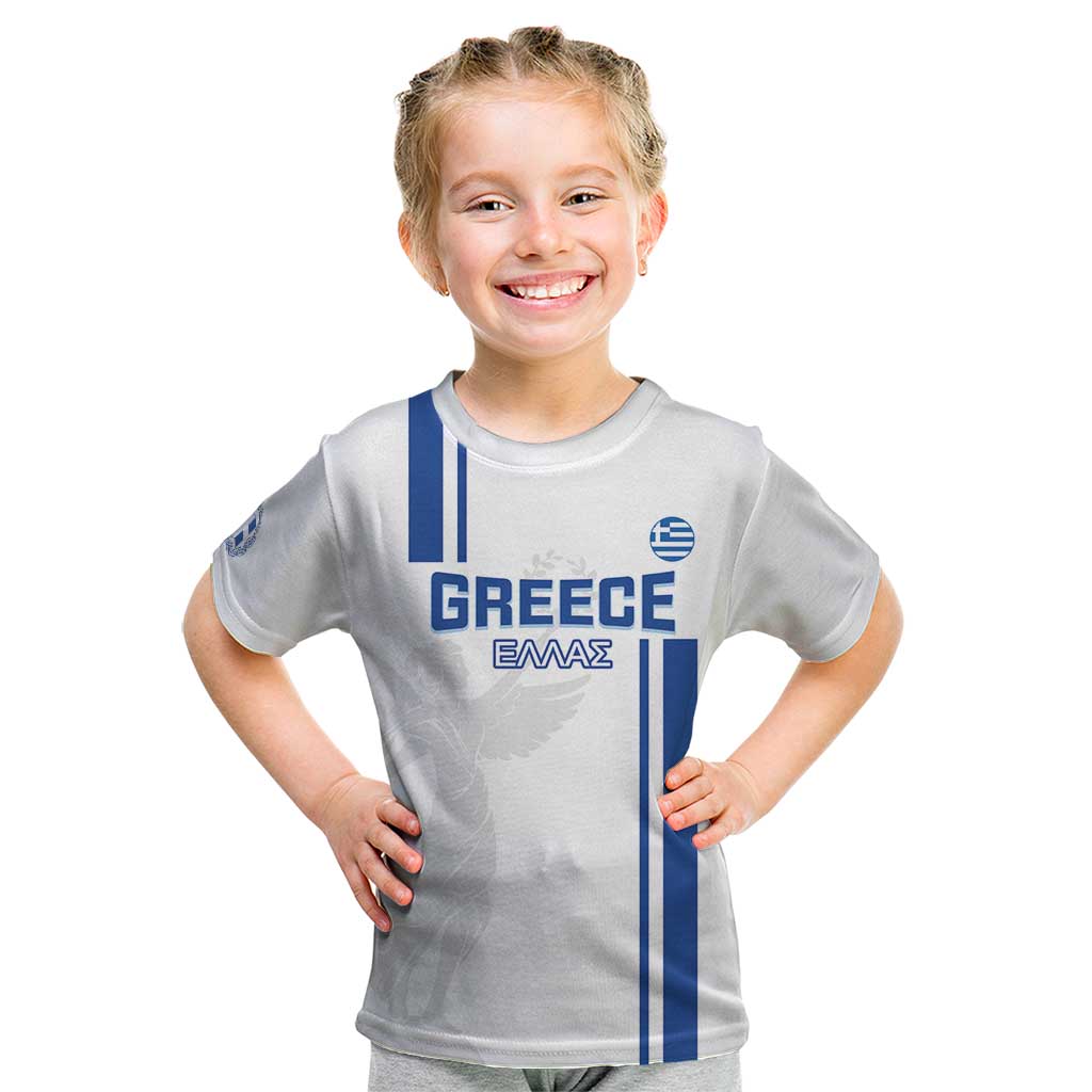 Custom Greece Football Kid T Shirt Go Ethniki - Sporty Style - Wonder Print Shop