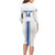 Custom Greece Football Long Sleeve Bodycon Dress Go Ethniki - Sporty Style - Wonder Print Shop