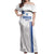 Custom Greece Football Off Shoulder Maxi Dress Go Ethniki - Sporty Style - Wonder Print Shop