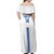 Custom Greece Football Off Shoulder Maxi Dress Go Ethniki - Sporty Style - Wonder Print Shop