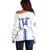 Custom Greece Football Off Shoulder Sweater Go Ethniki - Sporty Style - Wonder Print Shop