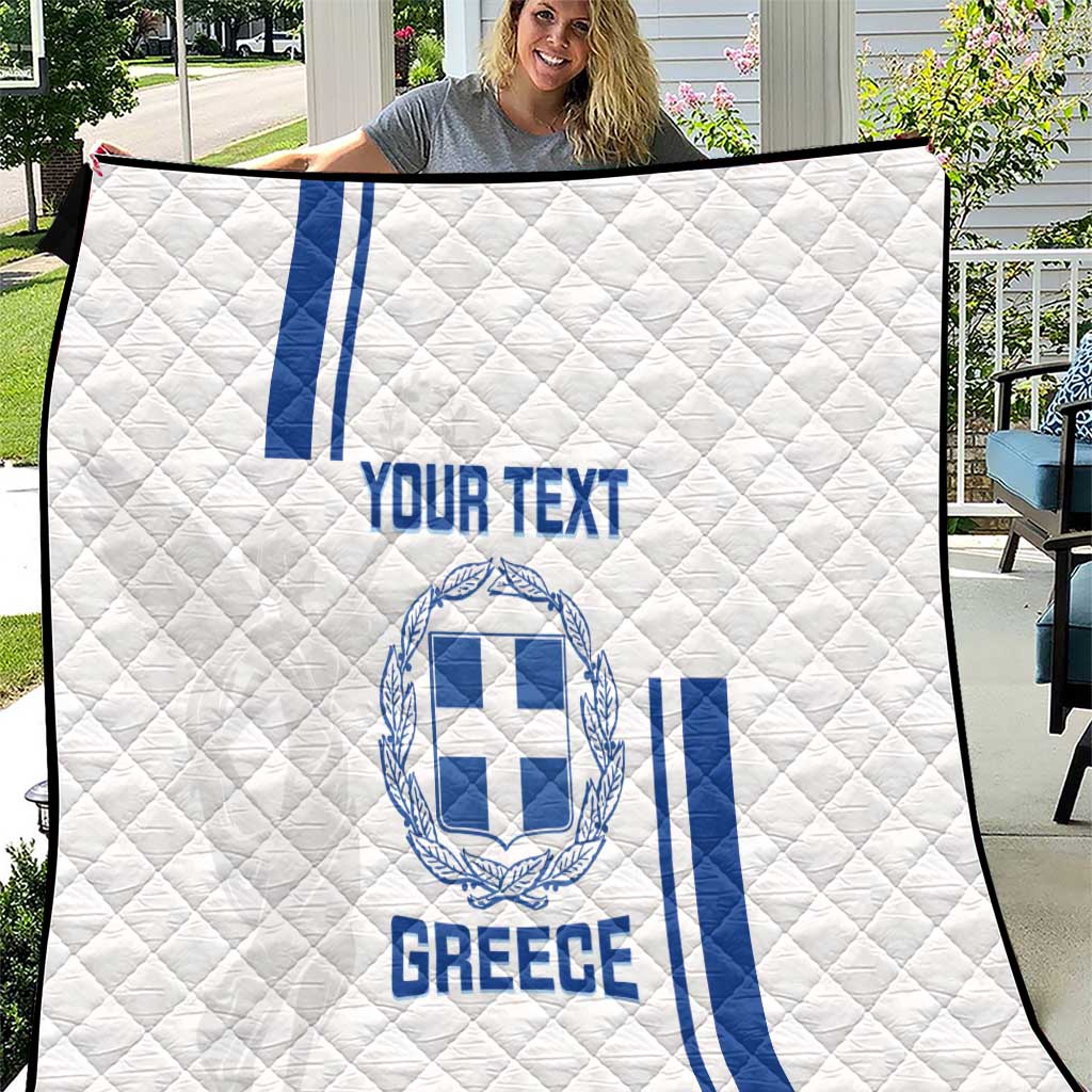 Custom Greece Football Quilt Go Ethniki - Sporty Style - Wonder Print Shop