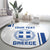 Custom Greece Football Round Carpet Go Ethniki - Sporty Style