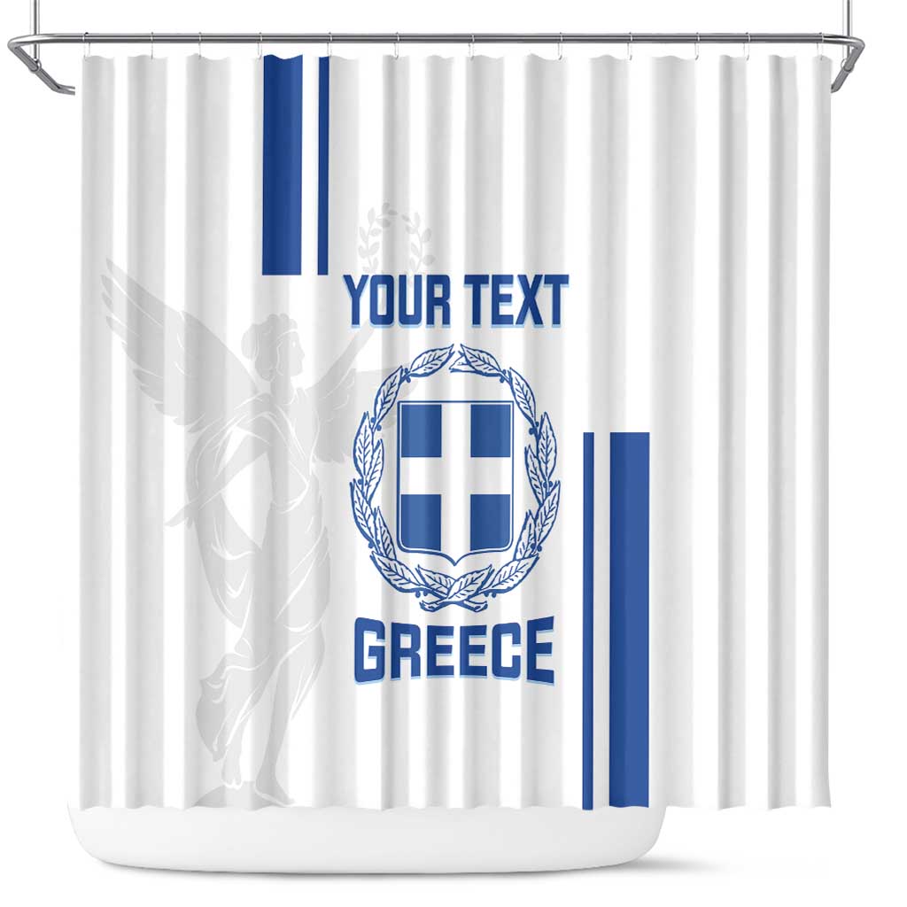 Custom Greece Football Shower Curtain Go Ethniki - Sporty Style