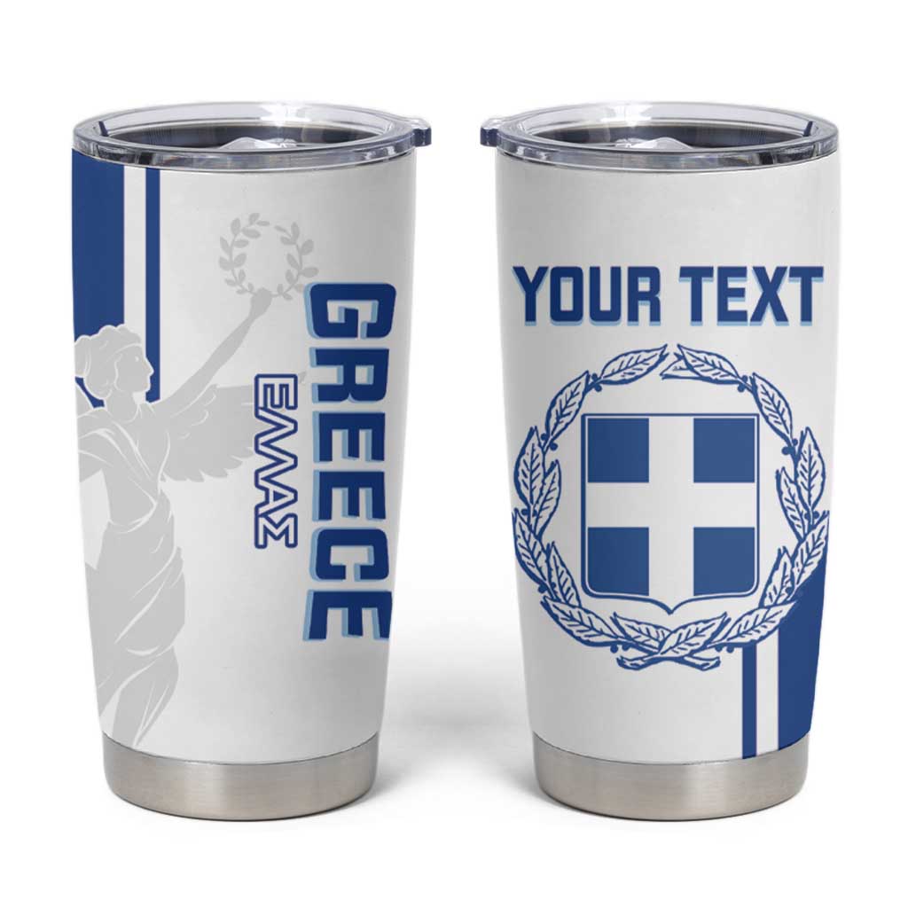 Personalised Greece Football Tumbler Cup Go Ethniki - Sporty Style - Wonder Print Shop