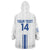 Custom Greece Football Wearable Blanket Hoodie Go Ethniki - Sporty Style