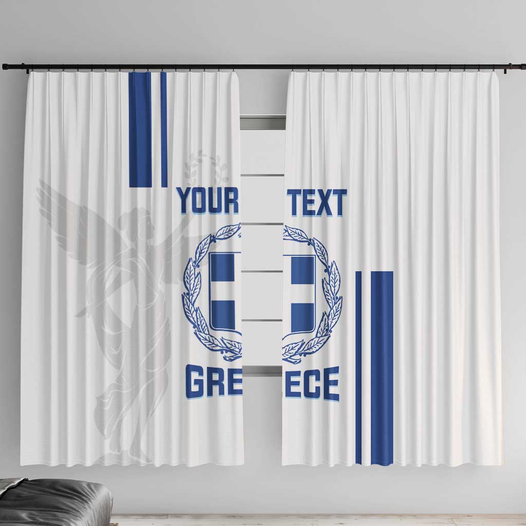 Custom Greece Football Window Curtain Go Ethniki - Sporty Style - Wonder Print Shop