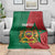 Personalised Morocco Blanket Moroccan Green Star With Moorish Pattern