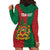 Personalised Morocco Hoodie Dress Moroccan Green Star With Moorish Pattern - Wonder Print Shop