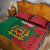 Personalised Morocco Quilt Bed Set Moroccan Green Star With Moorish Pattern - Wonder Print Shop