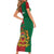 Personalised Morocco Short Sleeve Bodycon Dress Moroccan Green Star With Moorish Pattern - Wonder Print Shop