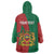 Personalised Morocco Wearable Blanket Hoodie Moroccan Green Star With Moorish Pattern