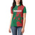 Personalised Morocco Women Polo Shirt Moroccan Green Star With Moorish Pattern - Wonder Print Shop