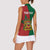 Personalised Morocco Women Sleeveless Polo Shirt Moroccan Green Star With Moorish Pattern