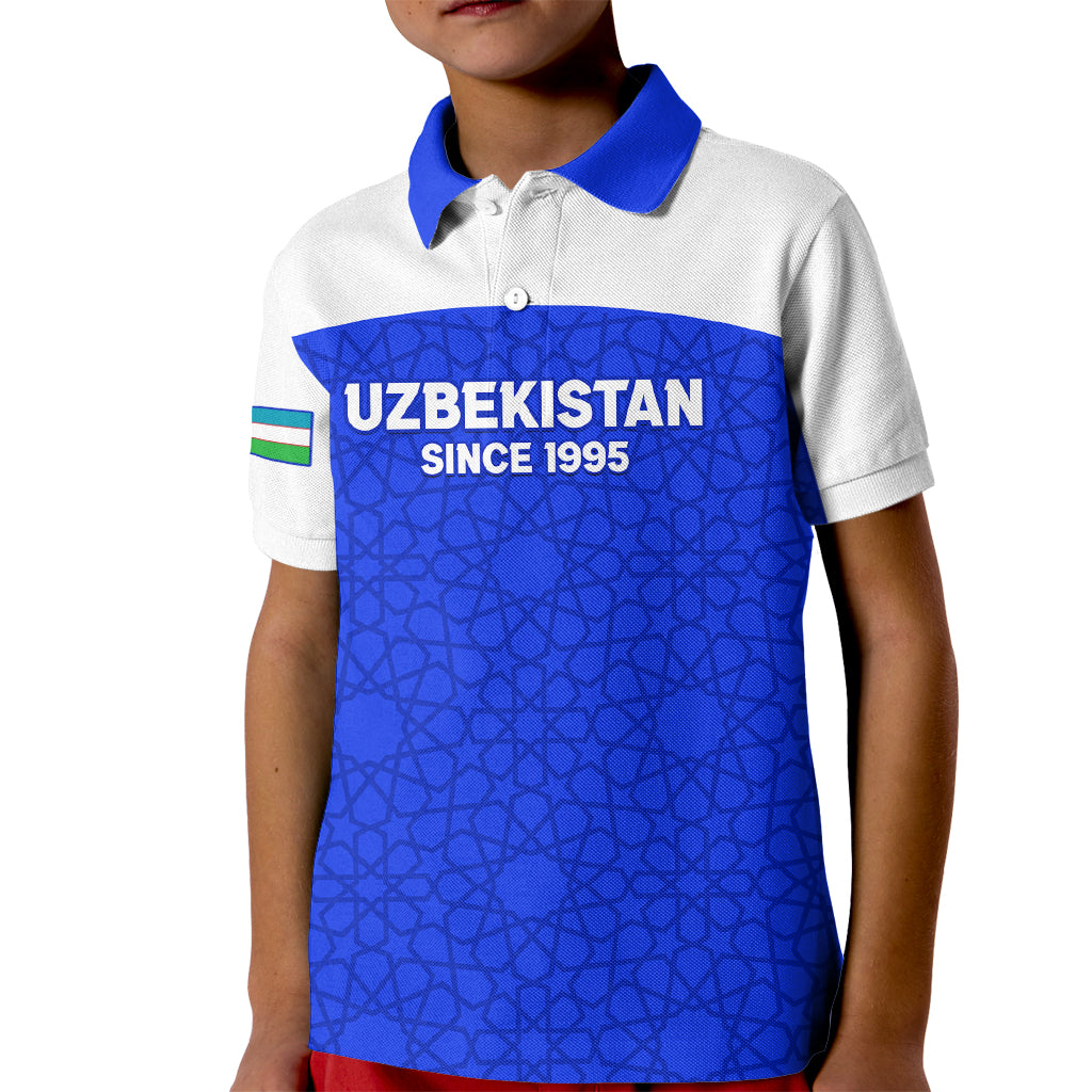 custom-uzbekistan-football-kid-polo-shirt-2024-go-champions-uzbek-pattern