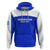 Custom Uzbekistan Football Zip Hoodie 2024 Go Champions Uzbek Pattern - Wonder Print Shop