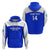 Custom Uzbekistan Football Zip Hoodie 2024 Go Champions Uzbek Pattern - Wonder Print Shop