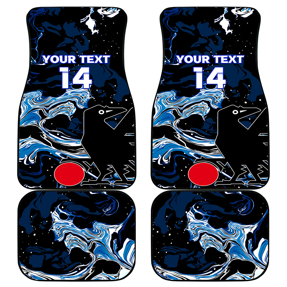 Custom Japan Football Car Mats 2024 Nadeshiko Go Champions - Wonder Print Shop