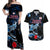 Custom Japan Football Couples Matching Off Shoulder Maxi Dress and Hawaiian Shirt 2024 Nadeshiko Go Champions - Wonder Print Shop