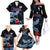 Custom Japan Football Family Matching Off Shoulder Long Sleeve Dress and Hawaiian Shirt 2024 Nadeshiko Go Champions - Wonder Print Shop